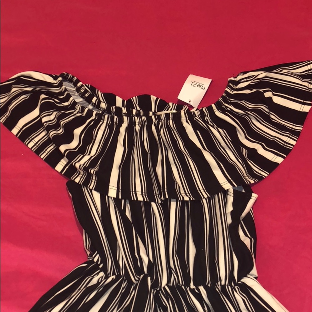 Black and white Romper